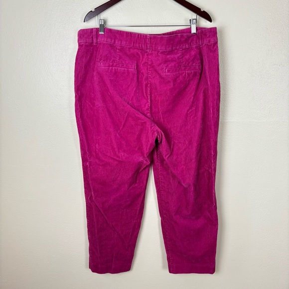 Boden Kew Corduroy Straight Leg Pants In Cherry Jam Pink Women’s Size 20-22 Reg - Picture 6 of 9